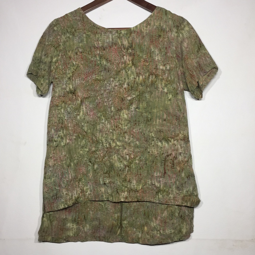 Go Fish Batik Tie Dye Tunic Top
